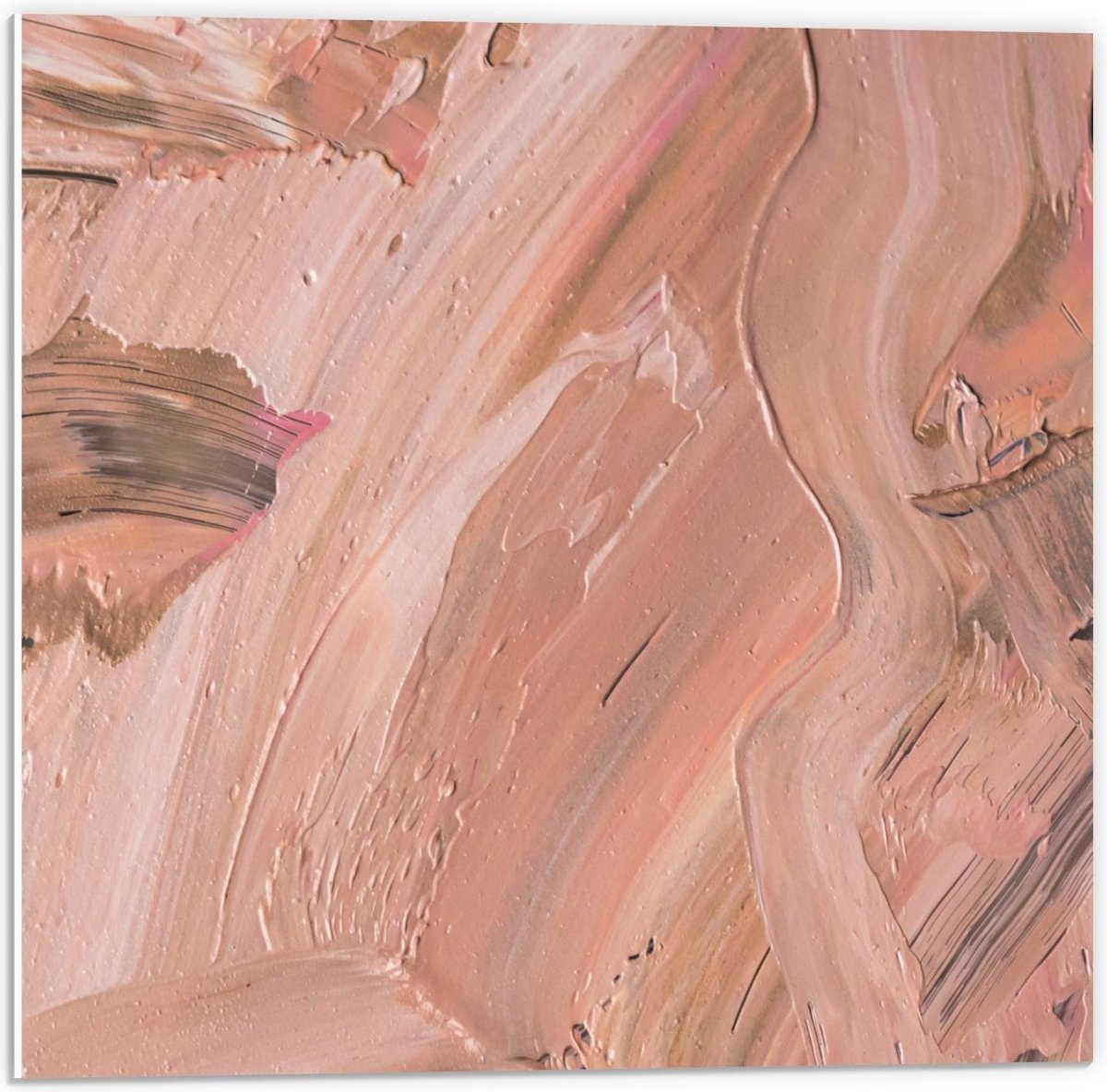Forex - Plakkaat Verf Roze - 50x50cm Foto op Forex