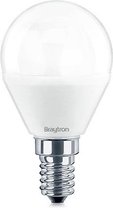 BRAYTRON-LED LAMP-NATUREL WHITE-ADVANCE-5W-E14-P45-4000K-ZEER ZUINIG-ENERGY BESPAREND-ROND-THERMOPLASTIC