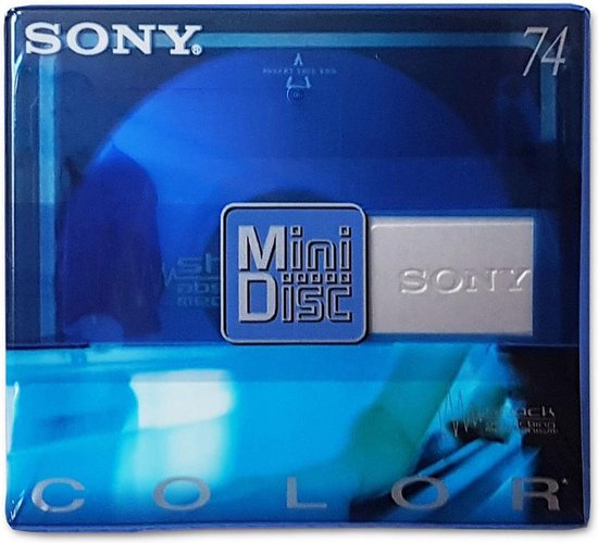 Sony 74 Min Recordable MD Minidisc Color Collection Shock ( Blue ) - Sony