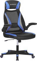 MIRA Home - Bureaustoel - Gamingstoel - Gamen - Kunstleer - Zwart/Blauw - 64x54x123