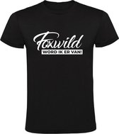 Foxwild Heren t-shirt | Foxwild | Hatseflatse | Massa is kassa | Peter Gillis | Zwart