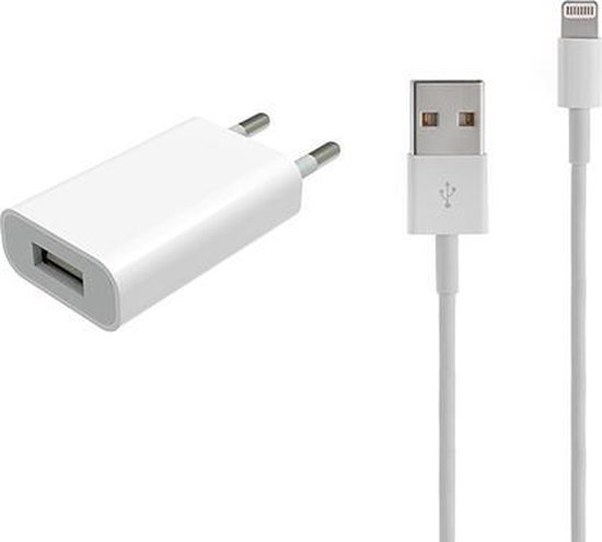Chargeur de voyage Apple + chargeur USB Câble Lightning iPhone - 1m -  Chargeur USB... | bol