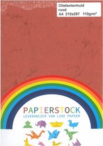 Perkamentpapier. Rood. A4. 210x297 mm. 110 gr. 25 vel/ 1 doos