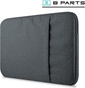 BParts - 15.6 inch Hoge kwaliteit Laptop sleeve - Beschermhoes laptop - Laptophoes - Extra zachte binnenkant - Donkergrijs
