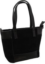 Kleine Tas - Echt Leer - 23x16x9 cm - Zwart