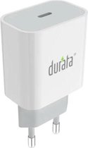 Durata - 18W USB-C Snel oplader (Wit) PD Port