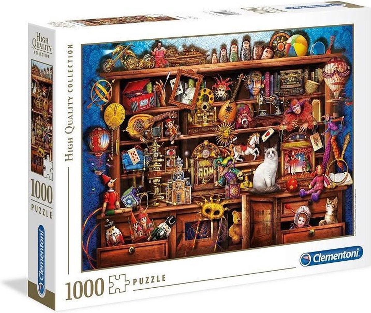 Afbeelding van product Puzzel 1000 Stukjes Volwassenen - Legpuzzel - Clementoni Puzzel - Kerst - Het winter winkeltje 2 - 69x50 cm - Puzzel 1000 Stukjes