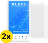 Samsung A6 Plus 2018 Screenprotector 2x - Beschermglas Tempered Glass Cover - Pless®