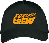 Zwarte Pet – Cap met Oranje “ Fortnite Crew “ logo