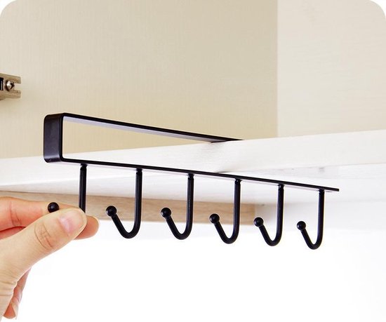 Wandmontage Keukengerei Rek, Twin Pole Potten en Pannen Opknoping holrd, Roestvrijstalen Kookgerei Hanger met Haken, Voor Keukenrek