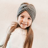 Haarband met twist - Twist winter | Grijs | Meisje
