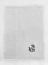 Servetten - Katoen - 40 x 40 cm - Hart - Groen - 6 stuks - Pasen - Tafeldekken