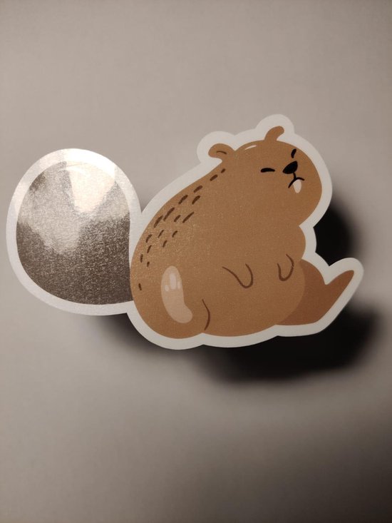 Bever Sticker - Zoogdieren Stickers Bevers - Knaagdier - Handgemaakte ...