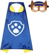 Paw Patrol Kostuum - Verkleed Feest - Halloween Set - Cosplay - Masker - Mantel - CHASE - Blauw