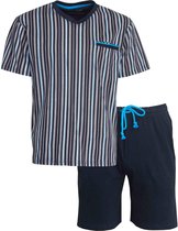 M.E.Q. Heren shortama Black Iris MESAH1005A - Maten: L