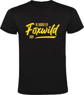 Foxwild Heren t-shirt | Foxwild | Hatseflatse | Massa is kassa | Peter Gillis | Zwart