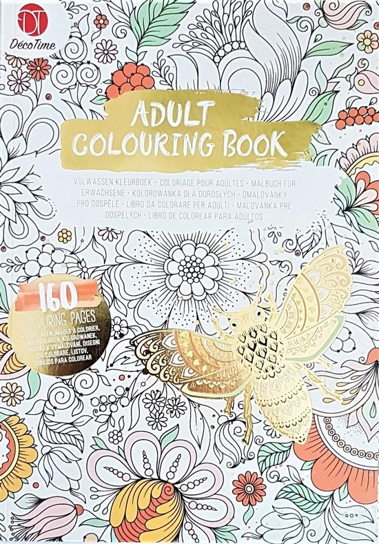 Adult Colouring Book Deco Time Kleurboek voor volwassenen 160