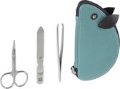 Zwilling CLASSIC INOX Kids Goatskin case turquoise 3 pc