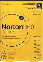 NortonLifeLock Norton 360 Deluxe 1 licentie(s) voor 5 apparaten - 50gb Cloud - Secure VPN - Windows/IOS/Mac/Android