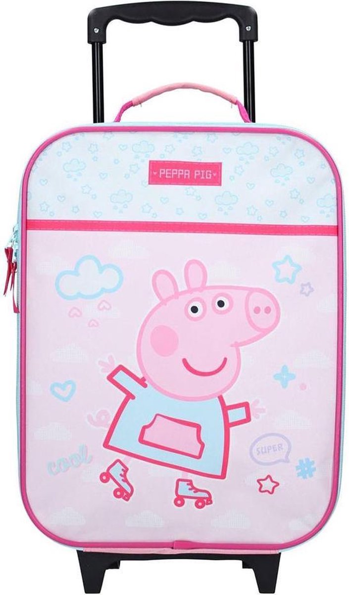Peppa Pig Trolley suitcases Peppa Pig Roll with me Reiskoffer - 40 x 30 x 14 cm l - Roze - Peppa Pig