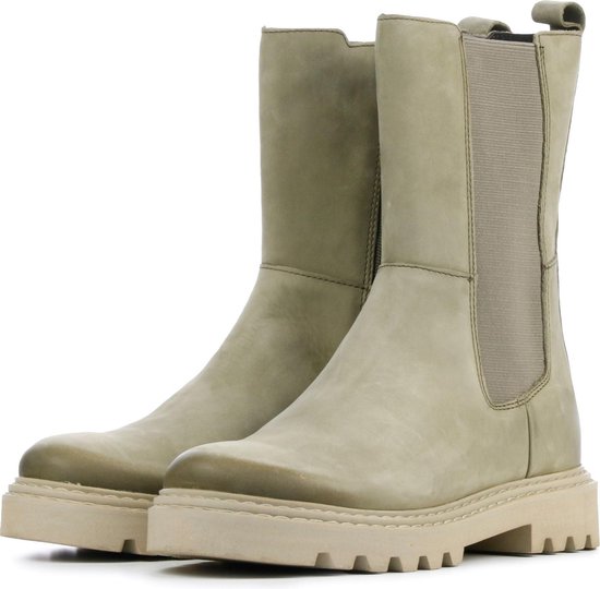 PS Poelman Vrouwen Canvas Chelsea boots / Laarzen / Damesschoenen P1001 nub  - | bol.com