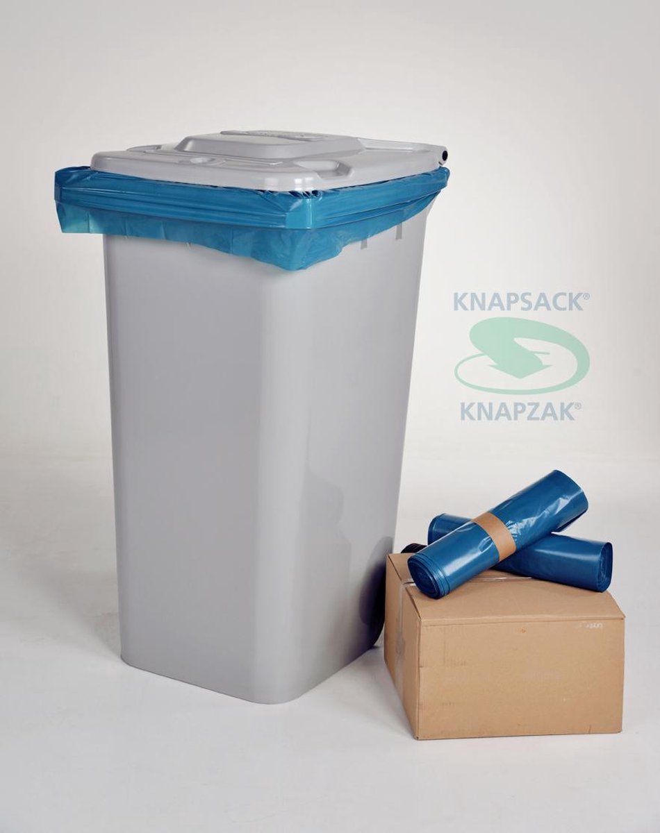 Containerzak blauw - 140 liter - restafval - zakken bol.com