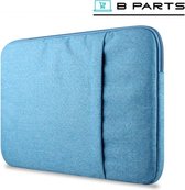 BParts - 13 inch Hoge kwaliteit Laptop sleeve - Beschermhoes laptop - Laptophoes - Extra zachte binnenkant - Lichtblauw
