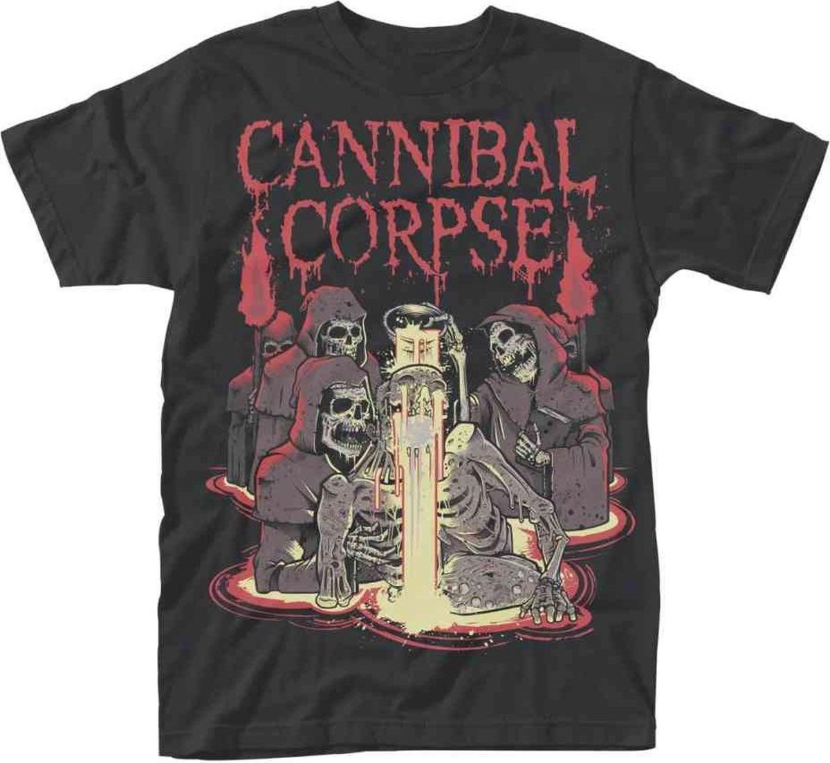 Cannibal Corpse Heren Tshirt -S- Acid Zwart