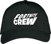 Zwarte Pet – Cap met Wit “ Fortnite Crew “ logo