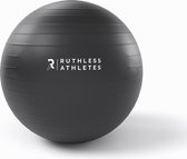 Fitness Ball - Ruthless Athletes - Stability Bal - 65cm Fitnessbal - Inclusief Instructie & Oefeningen Video - Yoga Bal - Gymbal - Swiss Ball - Balans Trainen - Bosu Bal - Thuis Sporten - Sportartikelen
