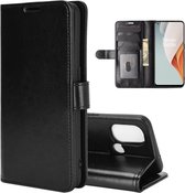 OnePlus Nord N100 hoesje - Wallet bookcase - Zwart - GSM Hoesje - Telefoonhoesje Geschikt Voor OnePlus Nord N100