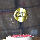caketopper -cake topper -taart topper -happy birthday topper -goude taarttopper -goude taart topper - verjaardag topper-- Verjaardag Cake Topper Bling Sparkle- Decoratie Teken Gelu