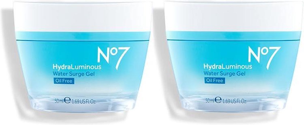 No7 Hydraluminous Water Surge Gel Cream 2x50ml