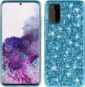 Samsung Galaxy S20 Plus Hoesje - Mobigear - Glitter Serie - Hard Kunststof Backcover - Blauw - Hoesje Geschikt Voor Samsung Galaxy S20 Plus