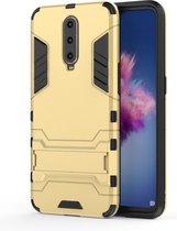 OPPO RX17 Pro Hoesje - Mobigear - Armor Stand Serie - Hard Kunststof Backcover - Goud - Hoesje Geschikt Voor OPPO RX17 Pro