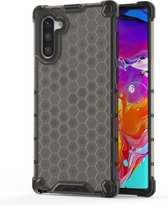 Samsung Galaxy Note 10 Hoesje - Mobigear - Honeycomb Serie - Hard Kunststof Backcover - Zwart - Hoesje Geschikt Voor Samsung Galaxy Note 10