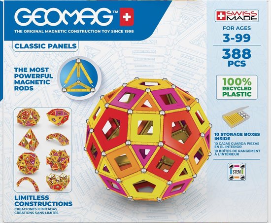 GEOMAG 100% RECYCLED PANELS 114 PIECE - The Toy Insider