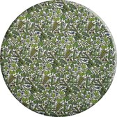 MixMamas Rond Tafelkleed Gecoat - Ø 140 cm - Tropenkolder groen