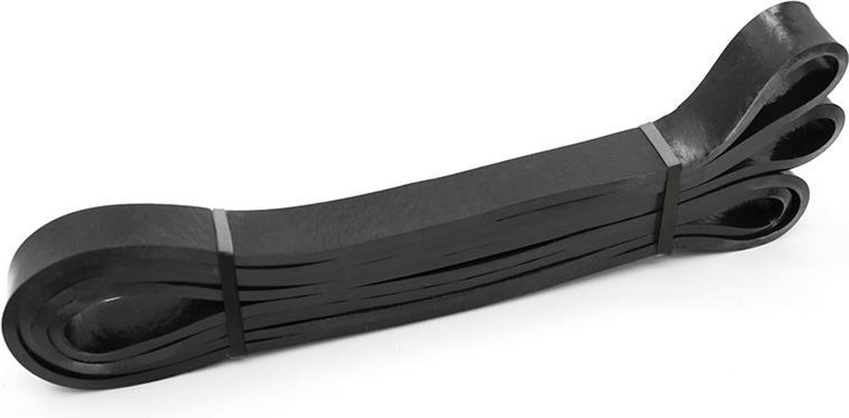 SUNMOOL Powerband - Fitness Elastiek - Weerstandsband - Fitnessband - Powerlifting Banden - Medium - 2.2cm - Zwart - 1Stuk