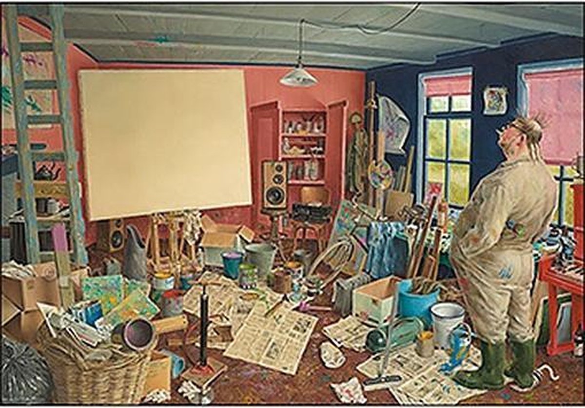 Wenskaart - Marius van Dokkum - Wachten op inspiratie
