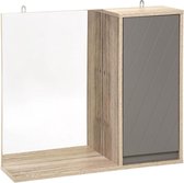 4goodz MDF Spiegelkastje Elda 57x14,5x49 cm - Grijs