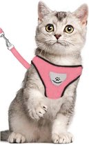 Harnais pour chat - harnais pour chat - harnais pour chat avec laisse - harnais pour chien - harnais pour chien - rose - taille M