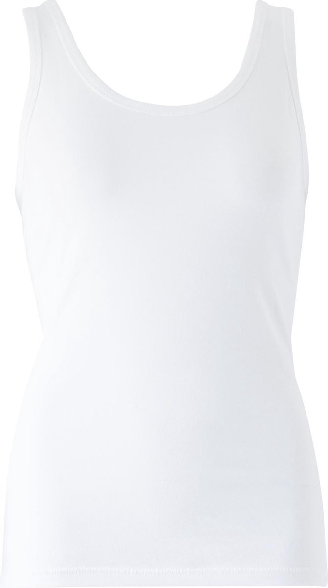 MOOI! Company - Basis Top Bonny - Hemdje met brede bandjes - Aansluitend model - Kleur Wit - S