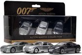 Aston Martin ( Set 3 Stuks ) James Bond 007 Collection DB5, DBS, V12 Vanquish Zilver / Grijs 1/36 Corgi