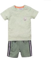 Dirkje - Jongens -  Lichtgroen t-shirt + groene short - maat 56