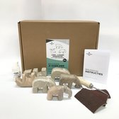 SamStone - doe het zelf - pakket - speksteen - 3 modellen uit 1 startmodel - lama