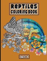 Reptiles Coloring Book Age 4 - 8