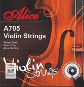 Vioolsnaren Professionele voor 3/4 of 4/4 viool - RVS en vernikkeld staal-Alice® A705
