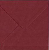Cards & Crafts 50 Luxe vierkante enveloppen - Bordeaux - 14x14 cm - 110 grams - vierkant 140x140mm