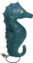 IJzeren zeepaardje - Blauw - h50cm